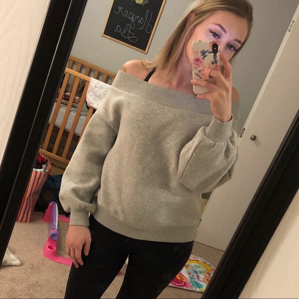 H & M off the shoulder sweater